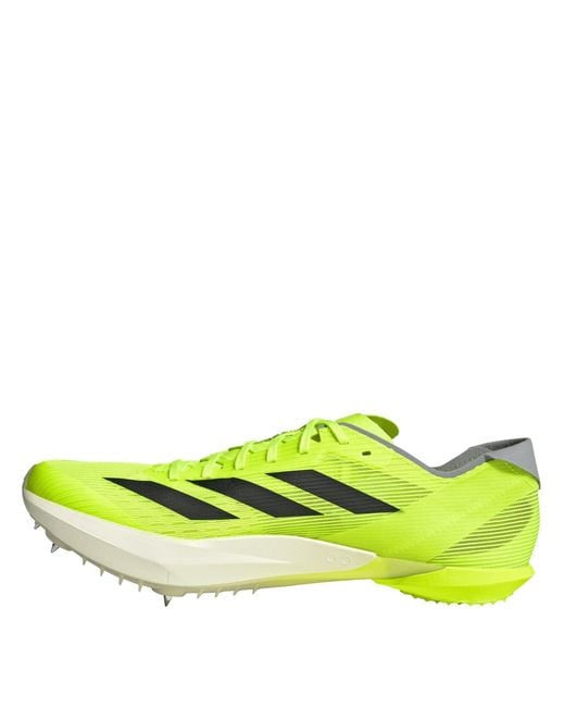Adidas Yellow Adizero Ambition Running Spikes for men