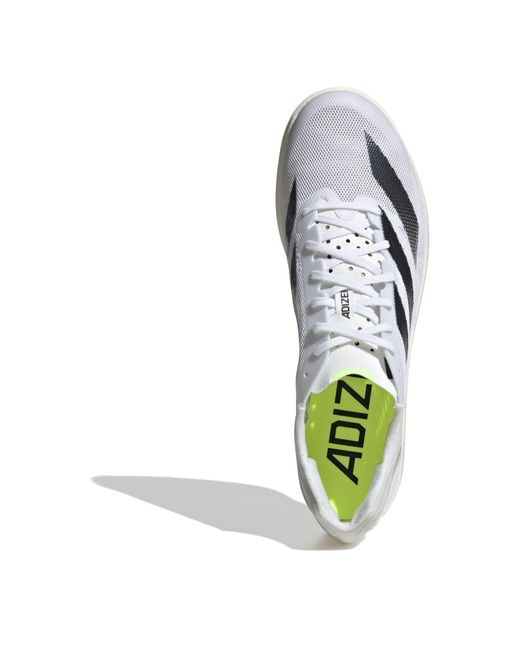 Adidas White Adizero Avanti Tyo Track Running Spikes for men