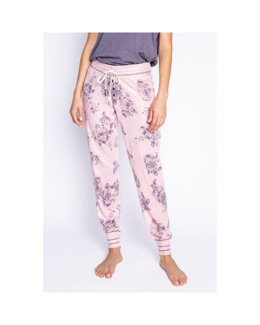 Pj Salvage Pink Cuffed Pants