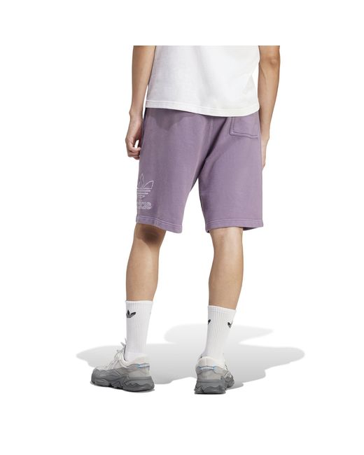 Adidas Originals Purple Jersey Jogger Shorts for men