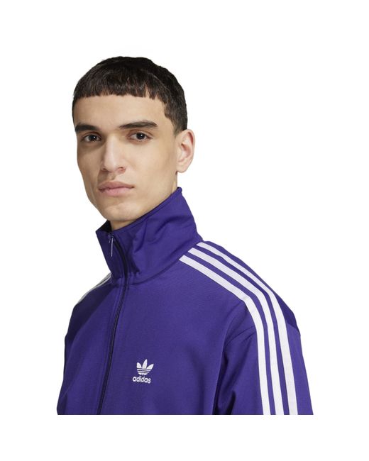 Adidas Originals Purple Firebird Tracksuit Top for men