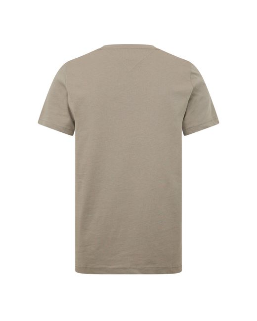 Tommy Hilfiger Gray Logo Crew Neck T Shirt for men