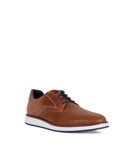 Dune Brown Beko Derby Shoes for men