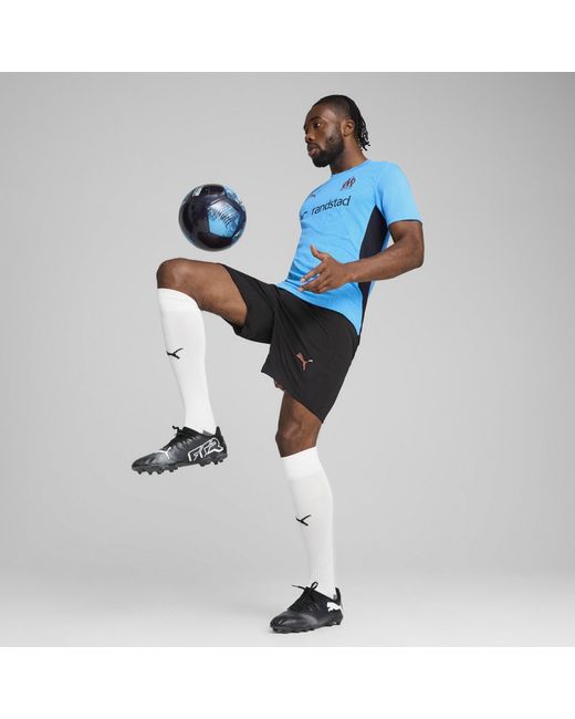 PUMA Blue Olympique De Marseille Training Shirt 2024 2025 Adults for men