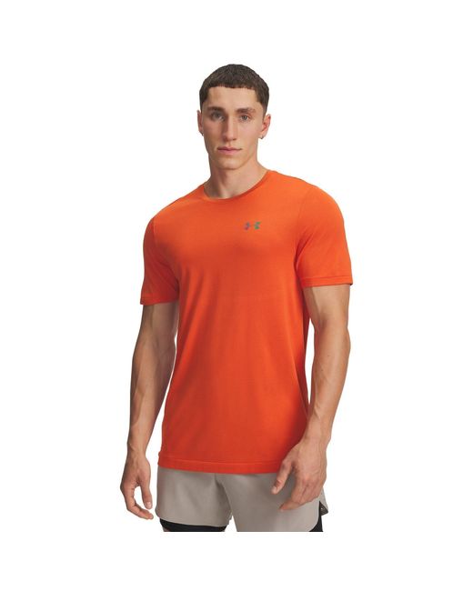Under Armour Red Vanish Elite Seamless Short Sleeve Base Iridescent for men