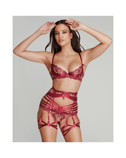 Agent Provocateur Red Dioni Suspender