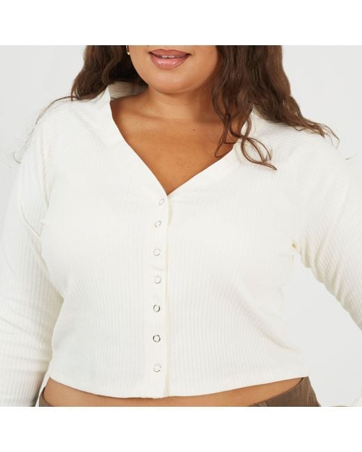 Brave Soul White Ps Ls Top