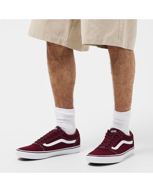 Vans Red Ward Suede for men
