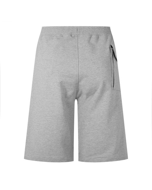CP COMPANY METROPOLIS Gray Fleece Jogger Shorts for men