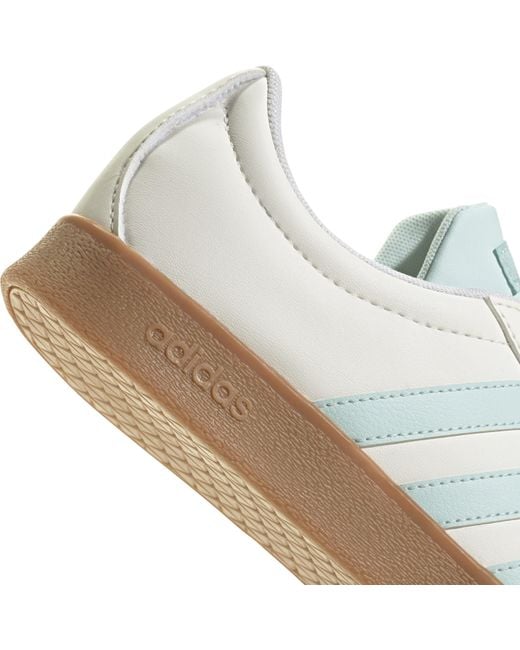Adidas White Vl Court Base Shoes