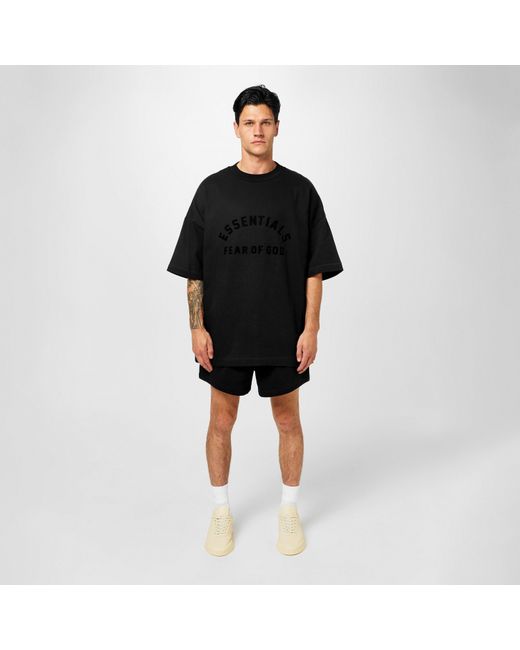 Fear Of God Black Short Sleeve Tee for men