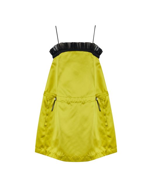 Off-White c/o Virgil Abloh Yellow Streamlined Contemporary Mini Dress
