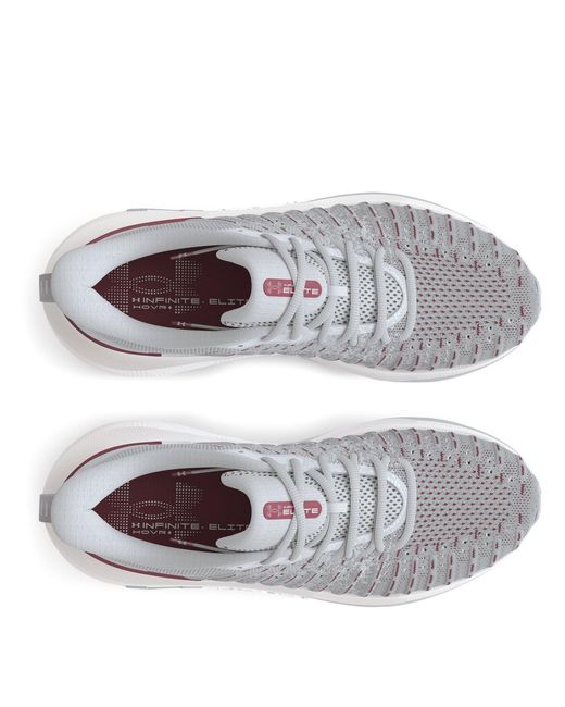 Under Armour Gray Infinite Elite Running Shoes for men