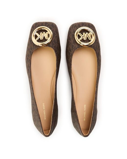 MICHAEL Michael Kors Brown Milan Ballet Pumps