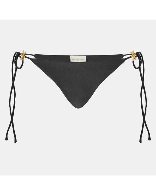 Asta Resort Black Juliana Tie Side Bikini Bottoms