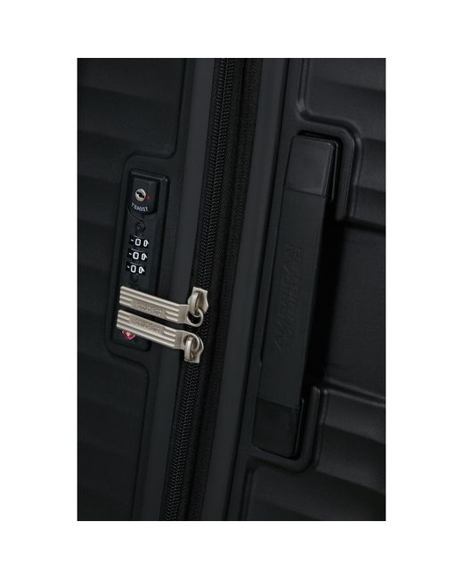 American Tourister Black Diablast Spinner 78X49X31/34Cm Exp Tsa Large Hard Suitcase