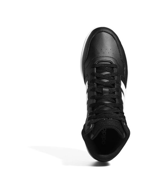 Adidas Black Hoops 3.0 Mid Classic Vintage Shoes for men