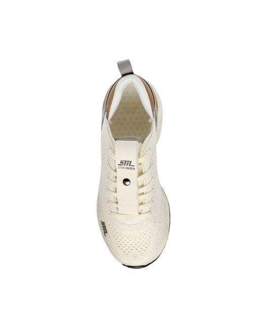 Steve Madden White Surge 1 Trainers