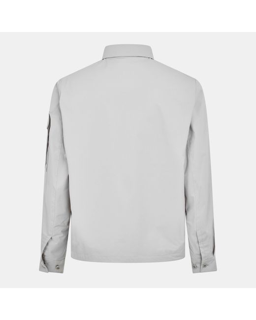 CP COMPANY METROPOLIS Gray Microtek Overshirt for men