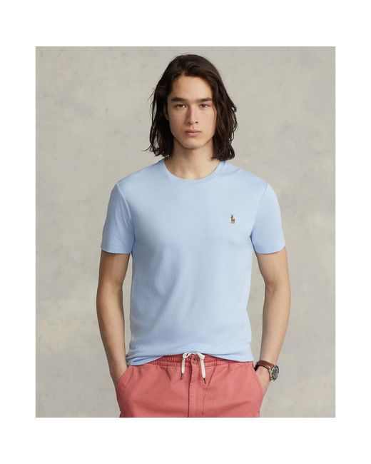 Polo Ralph Lauren Blue Regular Fit Pima T-Shirt for men
