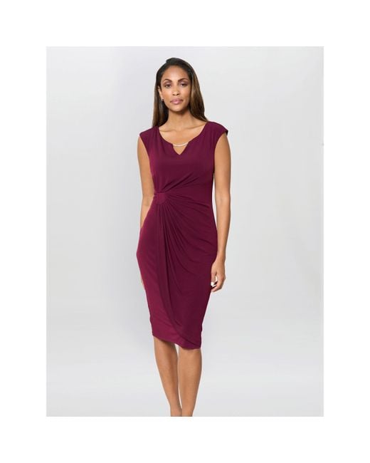 Gina Bacconi Red Helen Wrap Dress