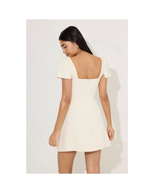 Odd Muse Natural Cap Mini Dress