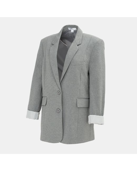 Miso Gray Long Sleeve Blazer