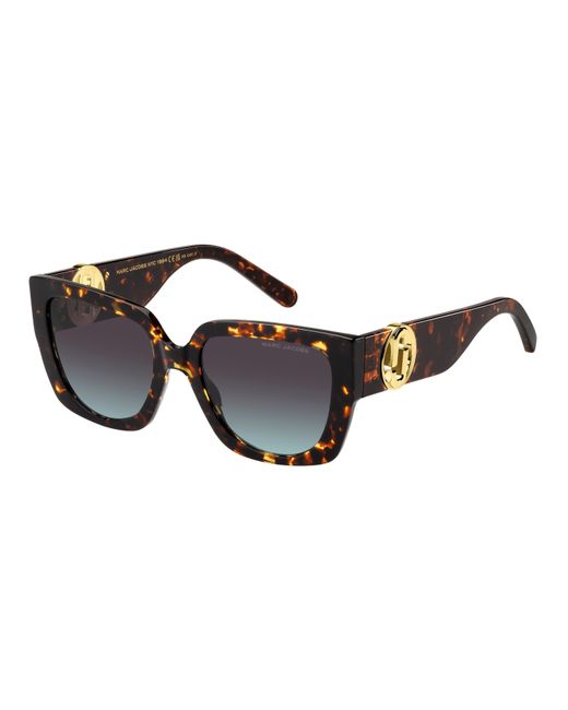 Marc Jacobs Black Square Round Sunglasses
