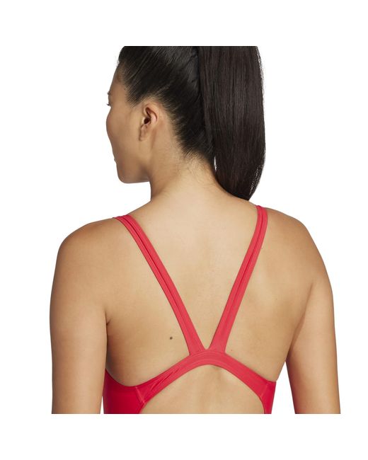 Adidas Red One Piece Swimsuit