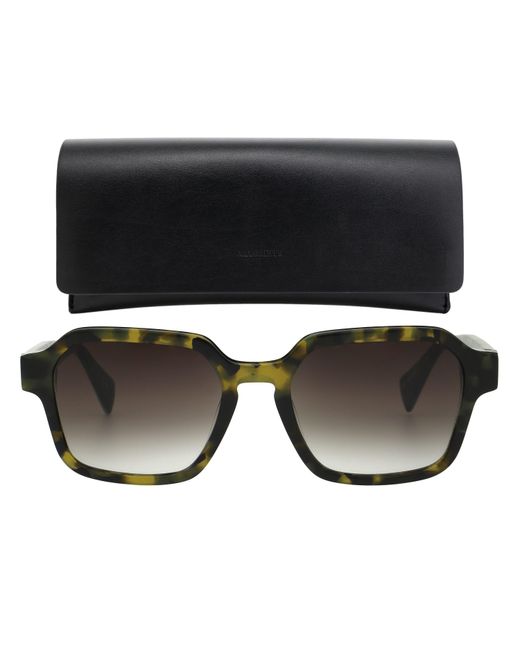 AllSaints Brown Contemporary Geometric Square Sunglasses for men