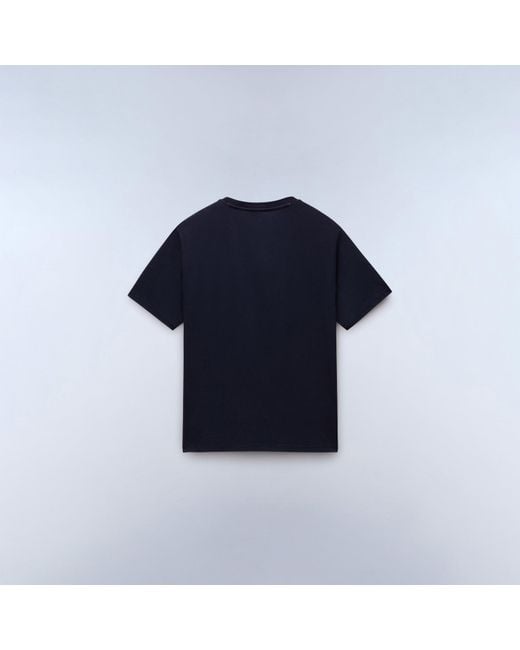 Napapijri Blue Badge Short Sleeve T-Shirt for men