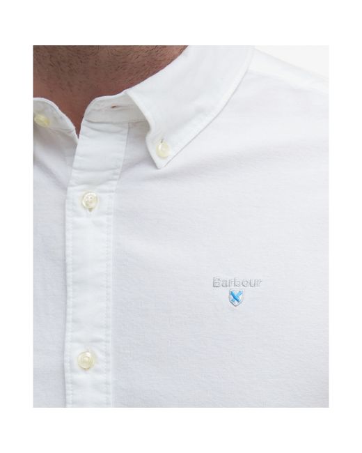 Barbour White Oxtown Shirt for men