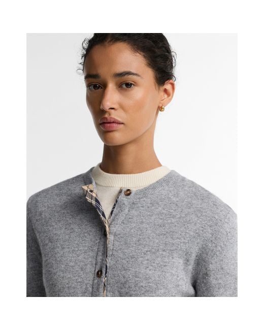 Barbour Gray Pendle Cardigan