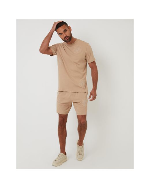 Threadbare Brown Regular Fit Teewren T-Shirt for men