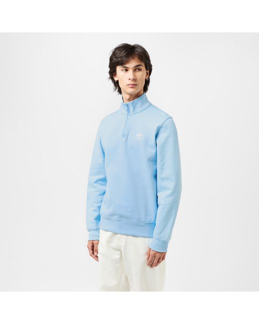 Lacoste Blue Adults Breathable Crew Neck Jumper