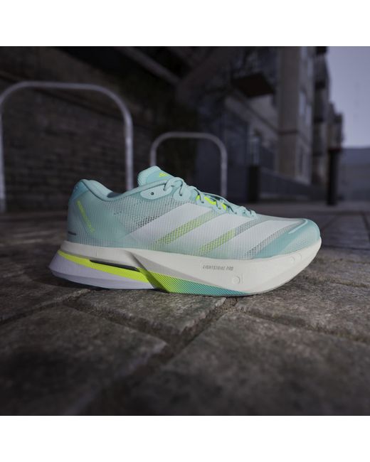 Adidas Blue Adizero Boston 13 Road Running Shoes