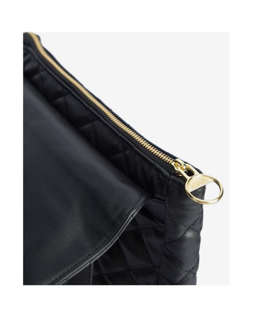 Barbour Black Quilted Hoxton Backpack