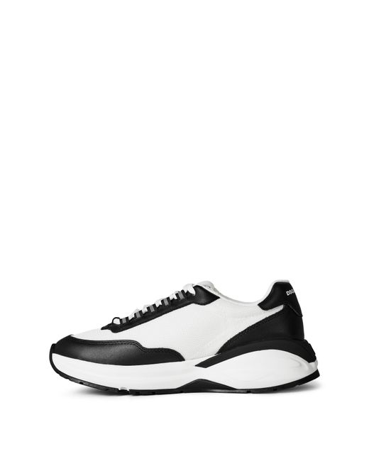 DSquared² Black Leather Dash Sneakers for men