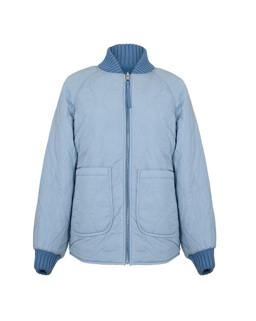 Varley Blue Serina Reversible Quilt Jacket