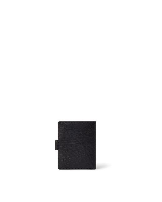 Osprey Black Popper Leather Embossed Billfold Wallet for men