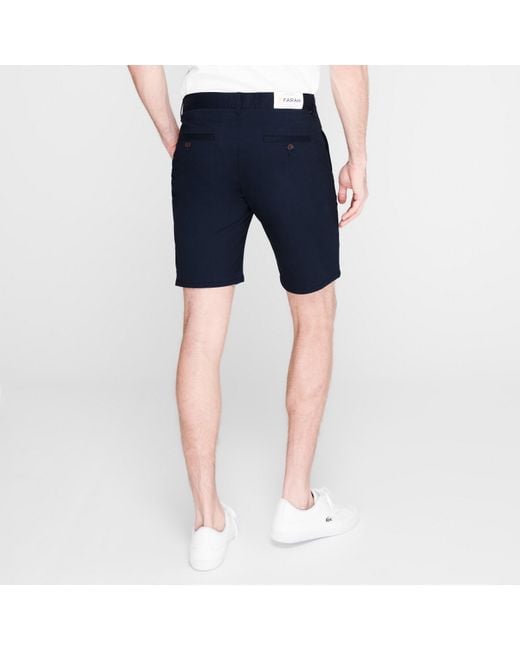 Farah Blue Hawk Chino Shorts for men