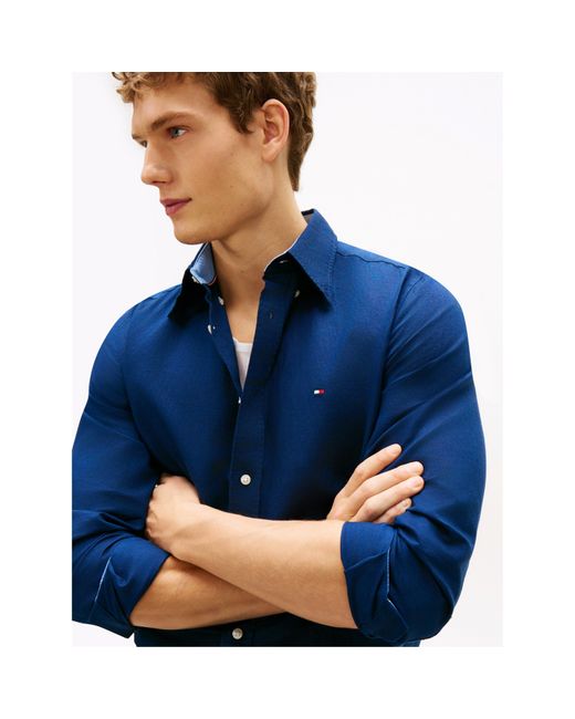 Tommy Hilfiger Blue Long Sleeve Shirt for men