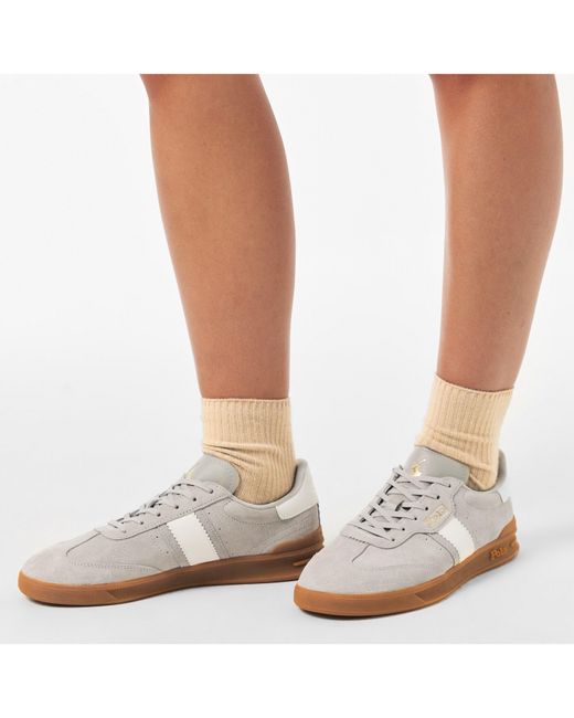 Polo Ralph Lauren White Leather Court Trainers
