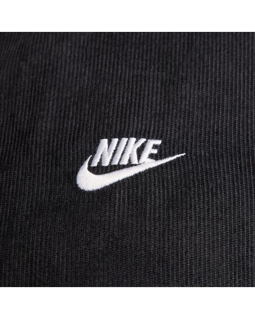 Nike Black Club Corduroy Harrington Jacket for men