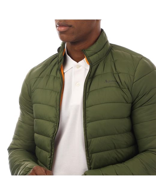 Aquascutum Green Long Sleeve Medium Puffer Jacket for men