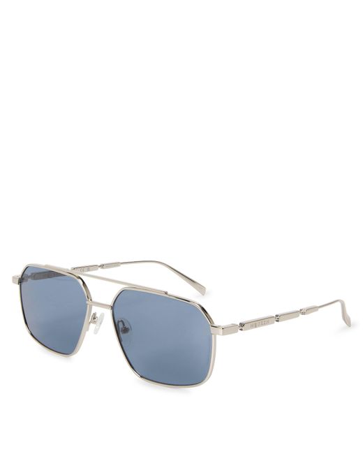 McQueen Blue Am0477S Aviator Sunglasses for men