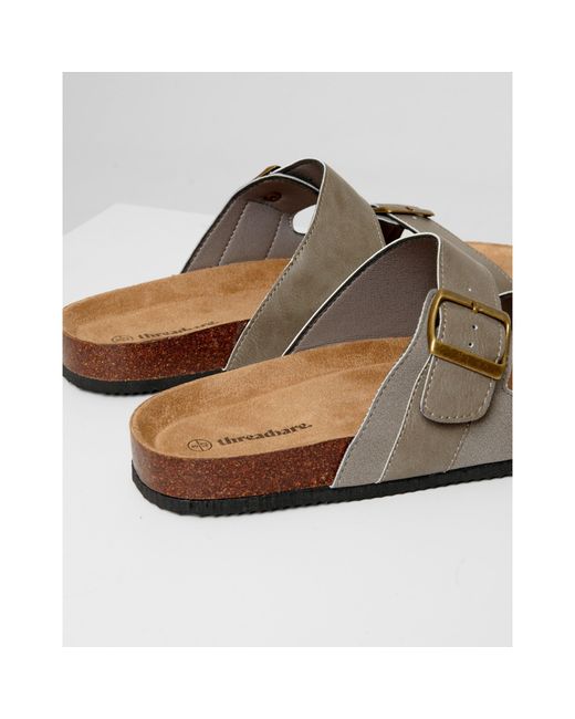 Threadbare Brown Atticus Flat Sandal for men