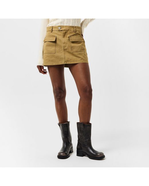 The Couture Club Green Washed Mini Skort