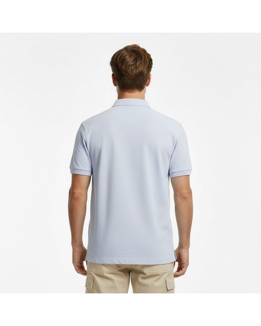 Tommy Hilfiger Blue Dc Zipped Short Sleeve Polo Shirt for men