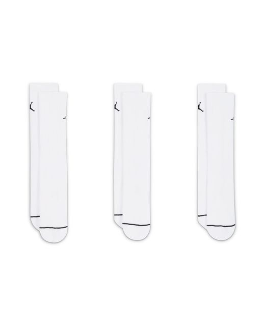 Nike White Everyday Crew Socks (3 Pairs)